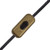 Gold Body Black Rocker Single Pole Inline Switch 8814547