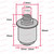 Rubber Bung 22-24mm With 10mm Allthread [PLU73951]