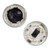 White Body Black Button Single Pole Inline Foot Switch 8814554