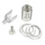 SES | E14 | Small Edison Screw Transparent Threaded Lampholder with Push Wire Terminals 8980077