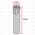 White Candle Tube Cover With Drip Effect 28 x 150mm