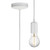 Matt White 1.8m Plain E27 Pendant Light Fitting Class 2