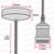 Brushed Chrome 1.8m Threaded E27 Pendant Light Fitting Class 2