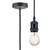 Anthracite 1.8m Threaded E27 Pendant Light Fitting Class 2