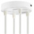 White 4 Hole 120mm Ceiling Rose Kit