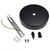 Black Single Hole 120mm Ceiling Rose Kit