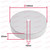 White Single Hole 120mm Ceiling Rose Kit