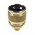 E27 Brass Lampholder with Beaded Knurled Centre 10mm Entry