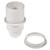 SES | E14 | Small Edison Screw Half Threaded White ABS Plastic Lampholder PLU60994