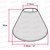 Conical Shade 30cm Taped Edge Charcoal Grey