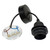 ES | E27 | Edison Screw Black 15cm Pendant Drop and Shade Rings