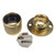 ES | E27 Brass Batten Lampholder with Decorative Knurled Design