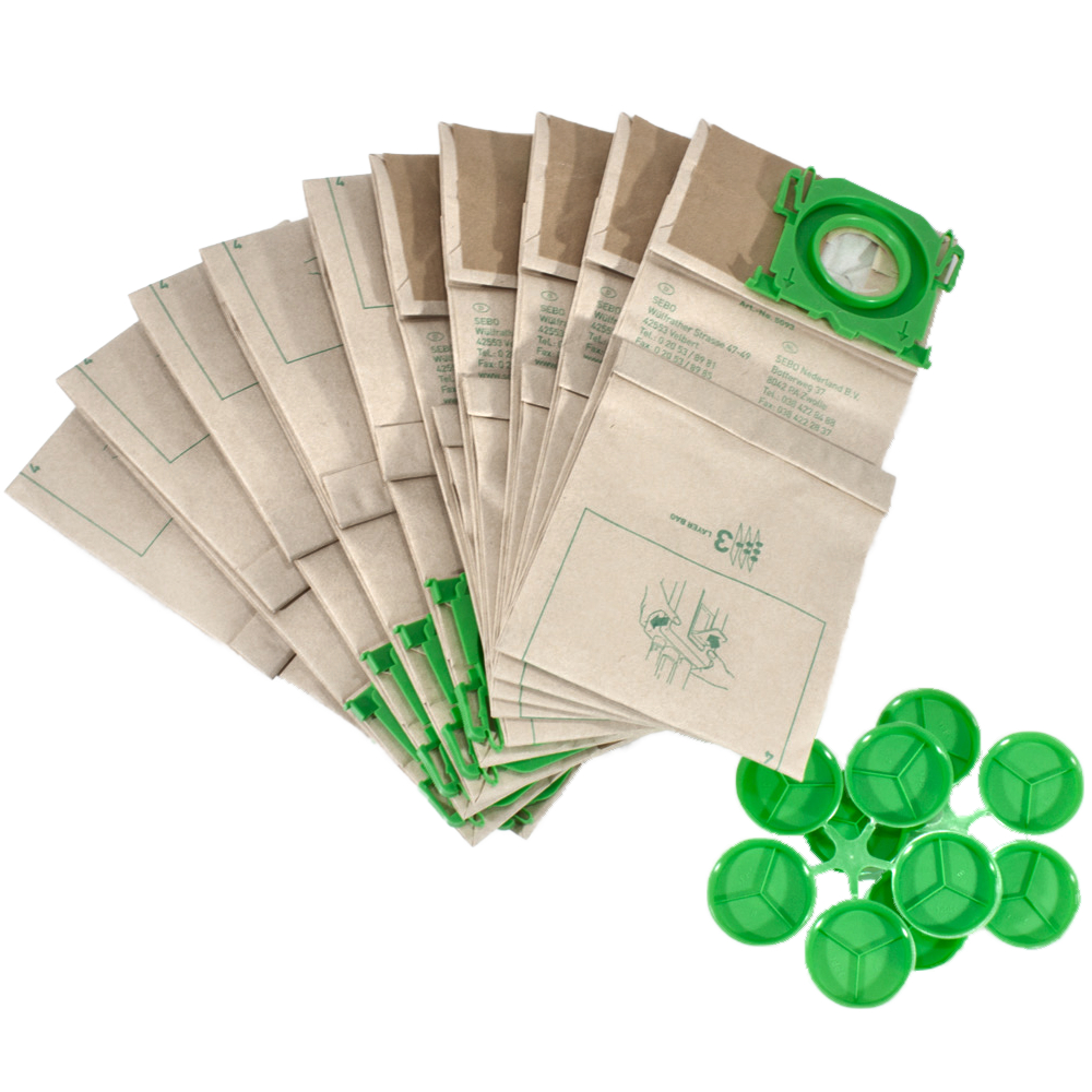 Spare Sebo Vacuum Bags X & C Series 10 Pack 5093