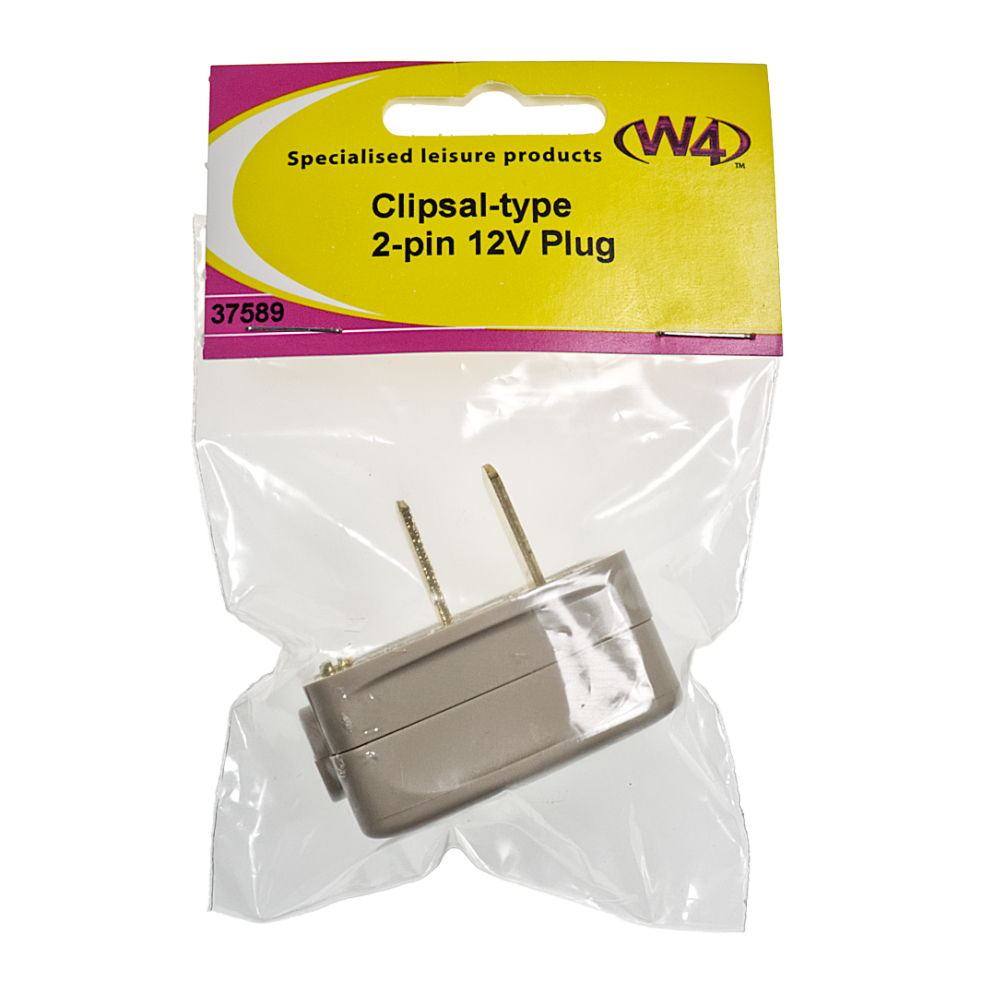 W4 Caravan Motor Home Clipsal-type 2-pin 12V Beige Plug 37589 - Foto 4