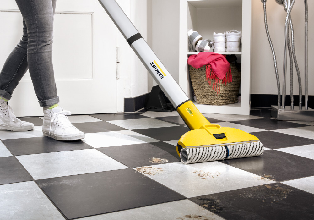Karcher Floor Cleaner Roller Set for Stone Floors - Designed for Stone & Hard Floors