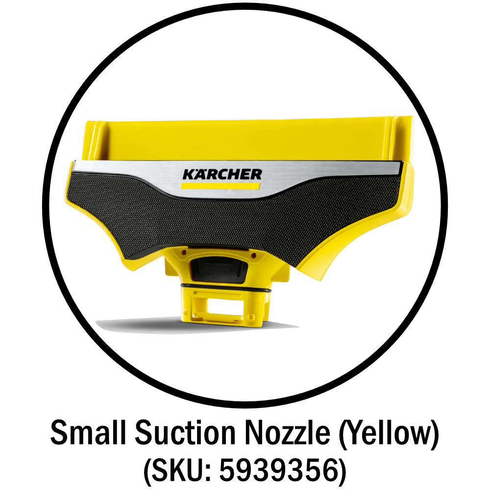 Karcher WV 6 Small Suction Nozzle 170mm (Yellow)