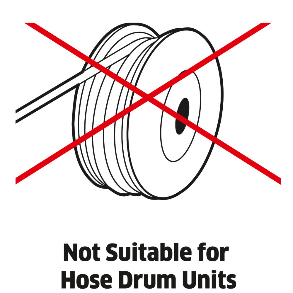 Not Suitable for Hose Drum Units