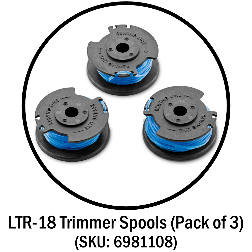 LTR-18 Trimmer Spools (Pack of 3)  (SKU: 6981108)