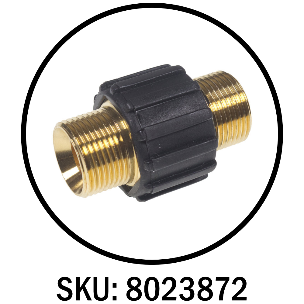 Karcher M22 x 1.5 Hose Extension Coupler