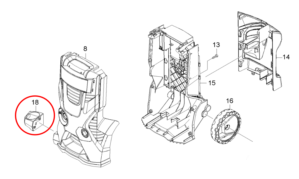 Karcher Pressure Washer Pistol Holder Bottom Drawing