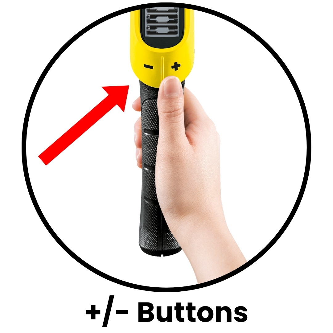 +/- Buttons