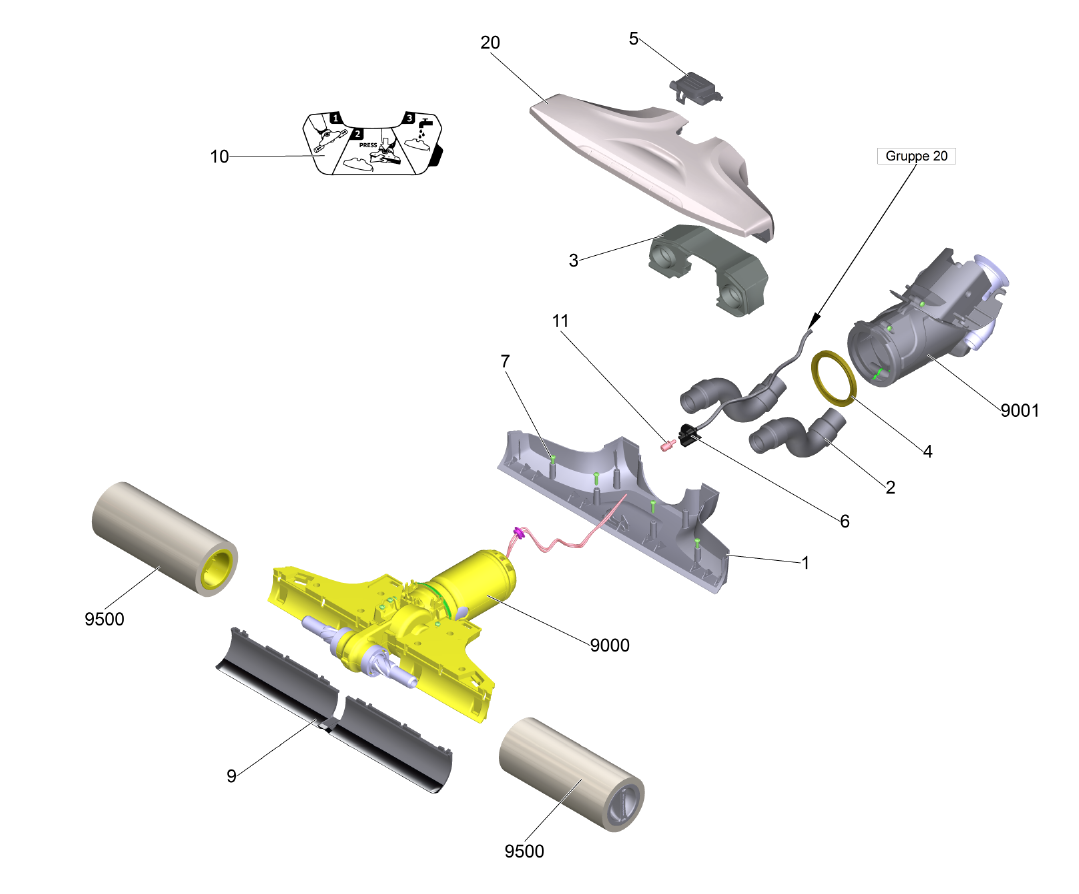 Karcher FC5 Floor Head Spares