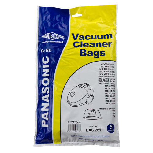 Recambio Bolsa 1.5 Litros Bolsas For Polvo BAG261, Compatibles Con Panasonic, C - 20E C20E MC E Bolsas Desechables Aspiradora MC-E