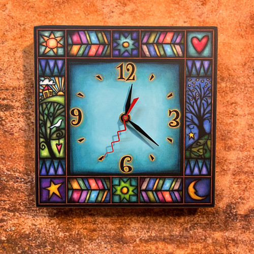 WAC499 - House/Tree Square Clock