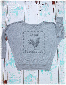 Dang Farmhouse Long Sleeve Flowy Tee by Dang Chicks