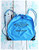 Soft 14" x 16" light blue cinch bag by Dang Chicks