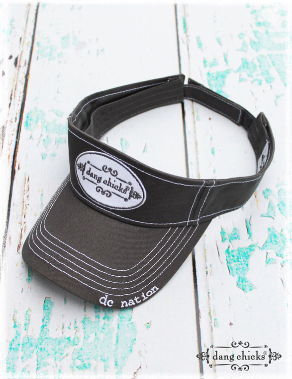 Adjustable charcoal viser by Dang Chicks