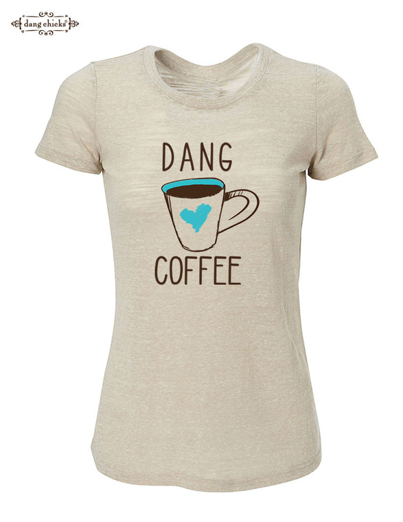 Dang Coffee short sleeve slub by Dang Chicks