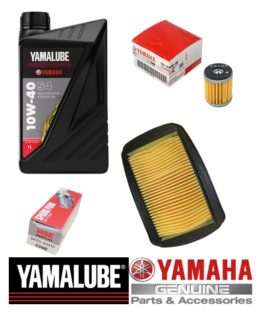 Yamaha YZF-R125 Service Kit: Motul 10W-40 Oil & HiFlo Oil Filter (2015-2018 Models)