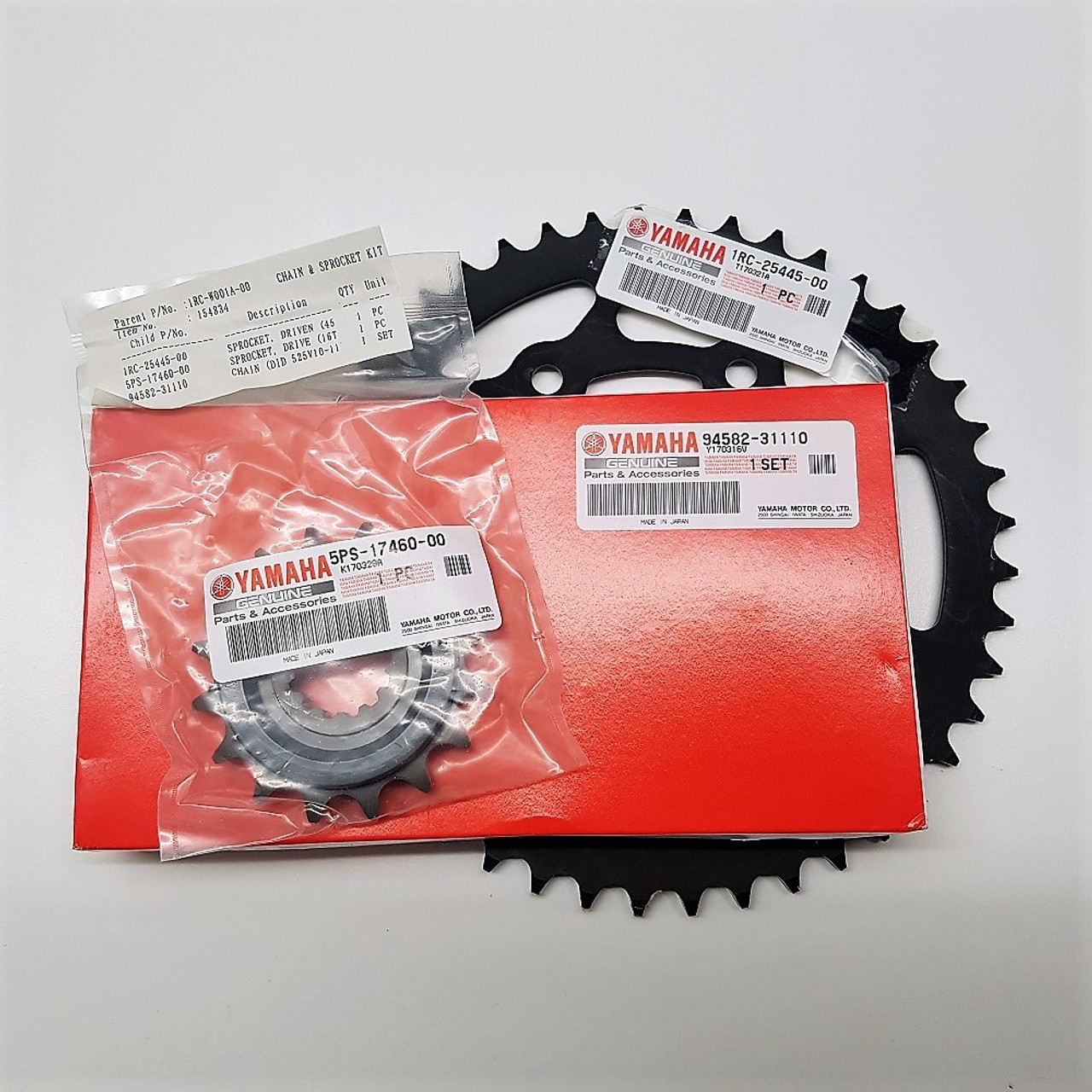 Genuine Yamaha MT09 & XSR900 up to 2019, Tracer 900 201517 Chain and Sprocket Kit for Sale