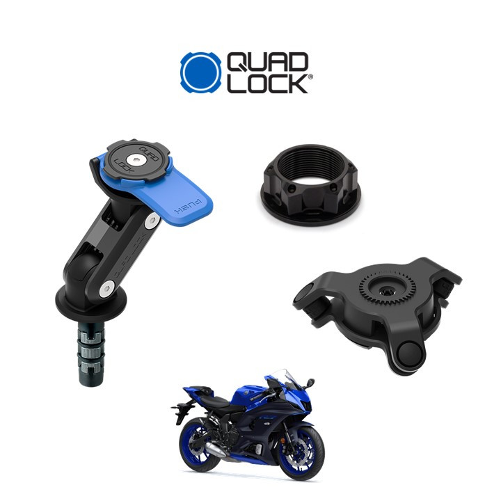 QUAD LOCK Motorcycle Fork Stem Mount Kit for Yamaha R7 for Sale