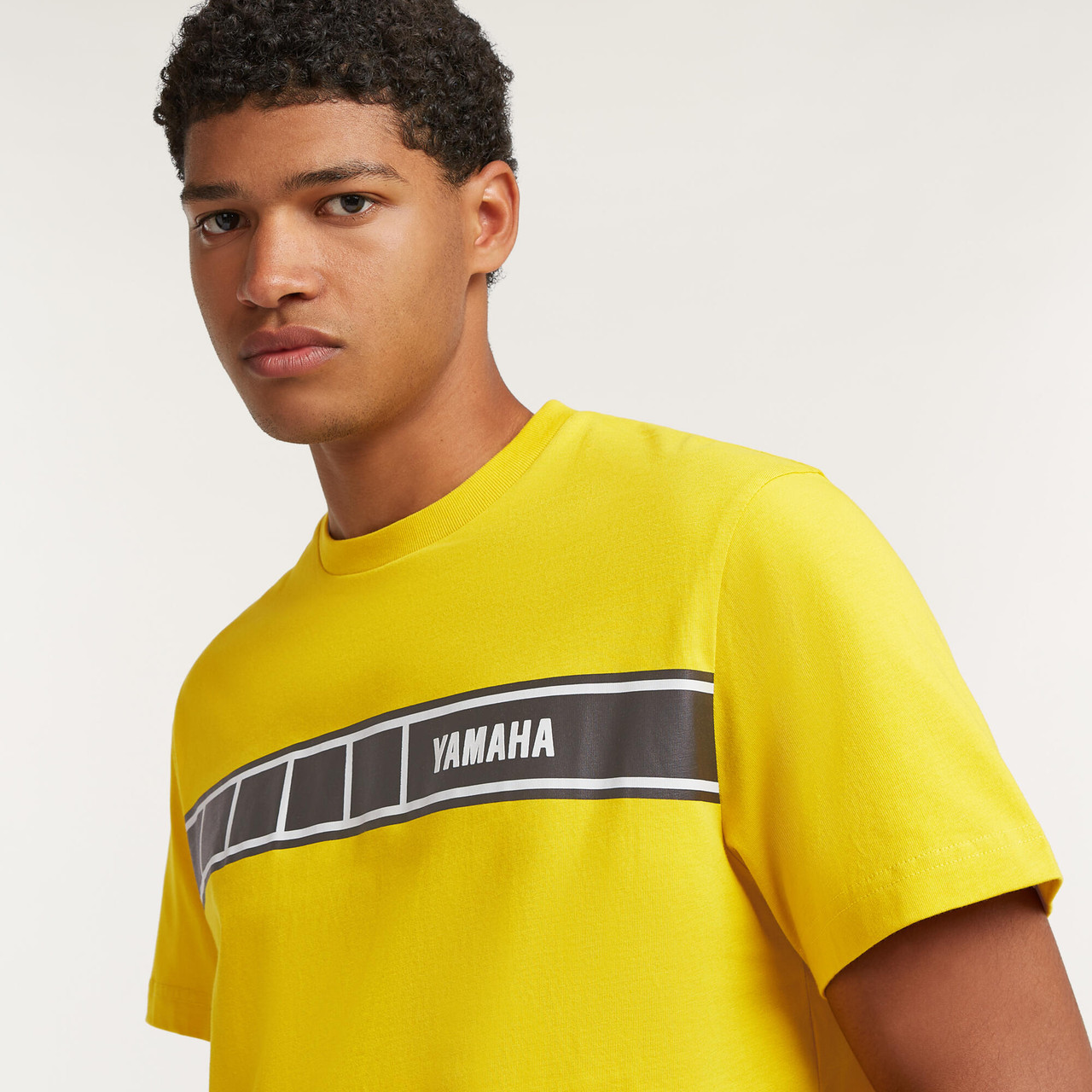 Genuine Yamaha Sports Heritage T-Shirt Yellow/Black Lono - Unisex