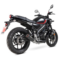 Scorpion Red Power Full System Black Ceramic Coated Sleeve Exhaust for Yamaha XSR125 Scorpion Red Power Full System Black Ceramic Coated Sleeve Exhaust for Yamaha XSR125