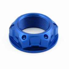 Hollow Centre Steering Stem Yoke Nut -Blue Hollow Centre Steering Stem Yoke Nut -Blue
