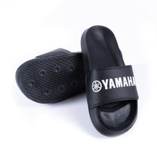 Genuine Yamaha Men's 'Revs' Collection Beach Sliders - Black