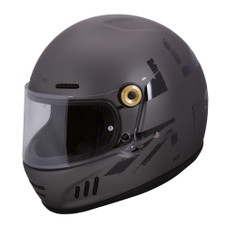 Merlin Revival Vintage Full-Face Motorcycle Helmet - Union Grey