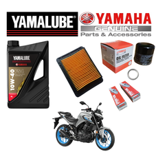 Genuine Yamaha MT-03 2016 Onwards OEM Fully-Synthetic Yamalube Oil & Service Parts Kit
