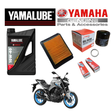 Genuine Yamaha MT-03 2016 Onwards OEM Semi-Synthetic Yamalube Oil & Service Parts Kit