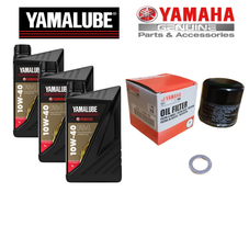 Yamalube Fully-Synthetic 3l Oil Service Kit - Yamaha MT 07, XSR700, Tracer 700/7/GT, YZF-R7