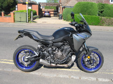 Yamaha Tracer 700. Only 3107 miles showing!