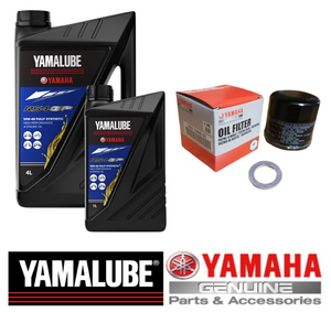 Yamalube 5l RS4GP Racing Oil Service Kit -Yamaha YZF R1 & R1M 2015 on- & MT-10 & SP