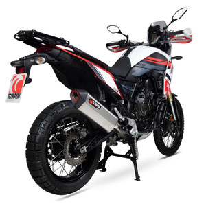 Scorpion Stainless Serket Parallel Slip-On Exhaust for Yamaha 700 Tenere 2019-20 RYA114SEO