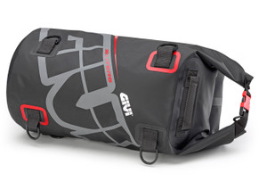 Givi 30 Litre Waterproof Cylinder Seat Bag - Black/Red/Grey