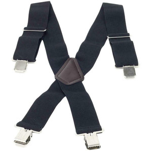 Bike It Heavyweight Elasticated Motorcyclist Rider Braces - Black