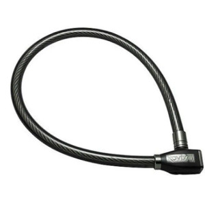 KOVIX 1000mm x 24mm Alarmed Steel Cable Motorcycle Lock