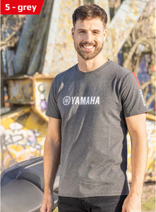 Genuine Yamaha Men's 'Revs' Collection Pretoria T-Shirt - Grey